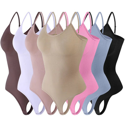 Fajas Colombianas Thong Bodysuit Seamless Shapewear Women Waist Trainer Flat Belly Body Shaper Tummy Control Slimming Underwear