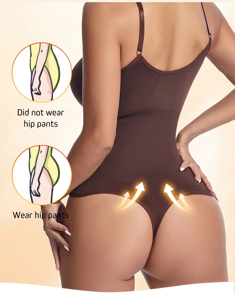 Fajas Colombianas Thong Bodysuit Seamless Shapewear Women Waist Trainer Flat Belly Body Shaper Tummy Control Slimming Underwear